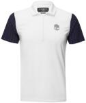 Hydrogen Tricouri polo bărbați Hydrogen Tech Zipped - white/blue (T00454-071)