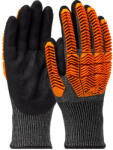 G-Tek G-TEK PolyKor D30® kötött, nitril tenyérmártott, beütődés elleni munkavédelmi kesztyű - Fekete/Szürke/Narancs - 11/XXL (GTEK-16-MPT630-EN-11)