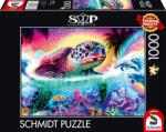 Schmidt Spiele - Neon teknős 1000 darabos kirakó (58634)