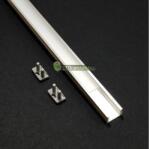  SLIM LED aluprofil 2000 mm, fedővel, záróvégekkel