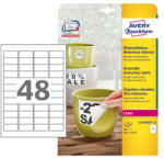 Avery Etikett címke Avery Zweckform 45.7x21.2 mm lézer címke időjárásálló 20 ív 960 db/csomag L4778 (L4778-20)