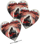  Nyomtatott dekorkarton - Szív táblák 3db/cs Szerelmes híd