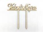  Natúr fa - Beszúrós "Valentin napra" felirat 11, 5cm - papelito