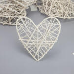  Fonott hálós szív 20cm - papelito
