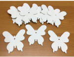  Fa pillangó fehér 7cm 10db/csomag - papelito