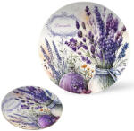  Nyomtatott fa tábla koszorú közép - Levendulás 11, 8 - papelito