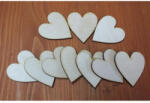  Natúr fa - Szív 4, 5x5cm 10db/csomag - papelito
