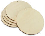  Fa kör lap lyukkal natúr 15cm 5db/csomag - papelito
