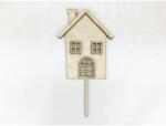  Natúr fa - Beszúrós kreatív házikó 12x23cm - papelito