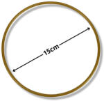  Fém karika arany 15cm 4529G