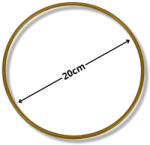  Fém karika arany 20cm - papelito