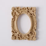 Papelito Hőre lágyuló fa díszítőelem - Képkeret téglalap 3*5cm 43360 - koszorúhoz és asztaldíszhez (43360)