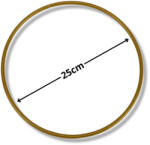  Fém karika arany 25cm 4531G