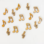  Natúr fa - Mini hangjegy csomag 15db/csomag - festéshez és dekorációhoz