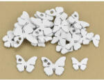  Fa virágmintás pillangó fehér 30db/csomag - papelito