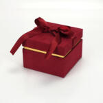  Bársony corolla doboz masnival bordó