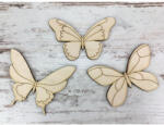  Natúr fa - Lepke szett 8cm 3db/csomag - papelito