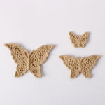  Hőre lágyuló fa díszítőelem - Pillangó szett 3/cs, vegyesen 5*3cm 43365 (43365)