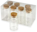  Üvegcse parafadugóval 3, 7*7cm 8db/dob - papelito