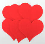  Filcfigura szívek 6db/cs, kb. 6cm 23209 (23209)