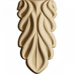  Hőre lágyuló fa díszítőelem - csepp 4, 1*8, 1*1, 3cm 35332 (35332)