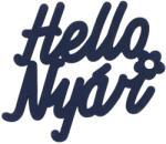  Hello Nyár" felirat színes sötétkék 11x10cm - papelito