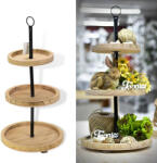  Fa kínálótál 3 szintes - papelito