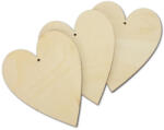  Natúr fa szív 12x15cm 3db/csomag - papelito