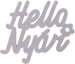  Hello Nyár" felirat színes világoslila 11x10cm - papelito