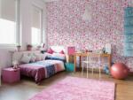 DIMEX ART Tapet vlies de lux flori mici roz