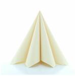 Mank Textilhatású egyszínű szalvéta 40x40 cm 50 lap/csomag - pezsgő