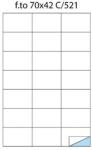 MARKIn Etichete 21/A4 70x42.4 100/cutie, 10 cutii/set (A5692SKU) - officeclass