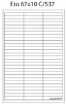 MARKIn Etichete 84/A4 67x10 100/cutie, 10 cutii/set (A3050SKU) - officeclass