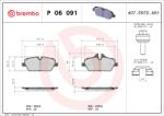 BREMBO Set placute frana BREMBO P 06 091 (P 06 091)