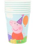 Balloons4party Set 6 pahare carton Peppa Pig 240 ml