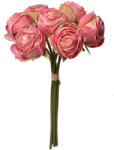Clayre & Eef Buchet Trandafiri artificiali roz verzi 16x14x34 cm (6PL0336P)