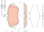 TRW Set placute frana TRW GDB1663 (GDB1663)