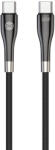 Forever Sleek Type-C - Type-C kábel 60W 1m - fekete