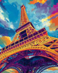 Alkotásutca Eiffel-torony - Számfestő készlet kereten 40x50