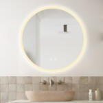 Smack Oglindă Baie LED și Dezaburire Elit's Premium cu Senzor Touch, Lumina Rece, Caldă și Neutră, 50 cm (LS J140)