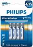 Philips ULTRA ALKALINE AAA 4db MICRO ELEM