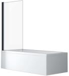 Anahita Paravan de cada pivotant Recall profil negru 80x140 sticla 6mm Anahita (YGPF-101C26BL)