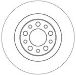 TRW Brzdový kotúč TRW DF3986 (DF3986)