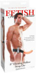  Fetish Strap-On 8 - felcsatolható, üreges vibrátor (natúr)