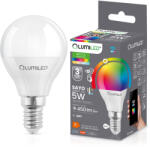 Lumileds LED izzó E14 P40 gömb 5W = 40W 450lm RGB CCT szabályozható intelligens TUYA WiFi SMART SAYO LUMILED