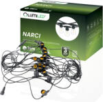 Lumileds Kültéri kerti girland fénylánc 15m 15x E27 NARCI LUMILED