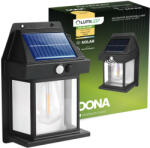 Lumileds Napelemes fali lámpa LED homlokzati lámpa 3000K IP44 mozgás- és alkonyérzékelővel DONA LUMILED