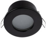 Lumileds HALOGÉN lámpatest Süllyesztett fürdőszobai plafonra Hermetic AQUS GU10 LUMILED Fekete IP44 FIX