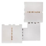 Akcesoria Lumiled Csatlakozó 4 tűs RGB LED szalaghoz, kétoldalas, L-típusú, ferde retesz, 10 mm