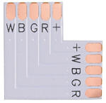 Akcesoria Lumiled NYÁK-ba szerelhető, L típusú, 12 mm-es, 5 tűs csatlakozó RGB+W LED szalagokhoz